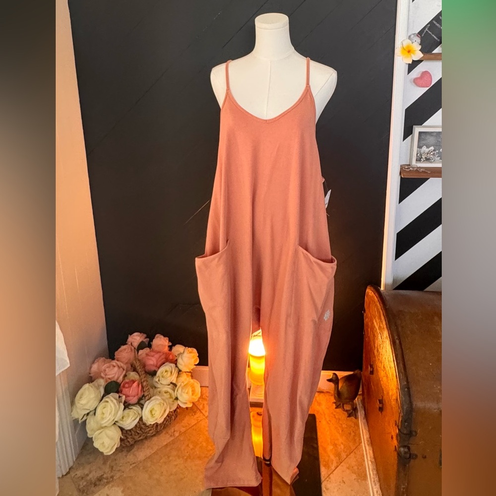 Free People Hot Shot Onesie in Petal M